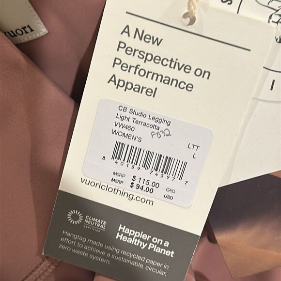 VUORI Colorblock Studio Legging Large‎ NWT  Women's  Leggings - Picture 3 of 7